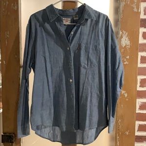 Denim button up